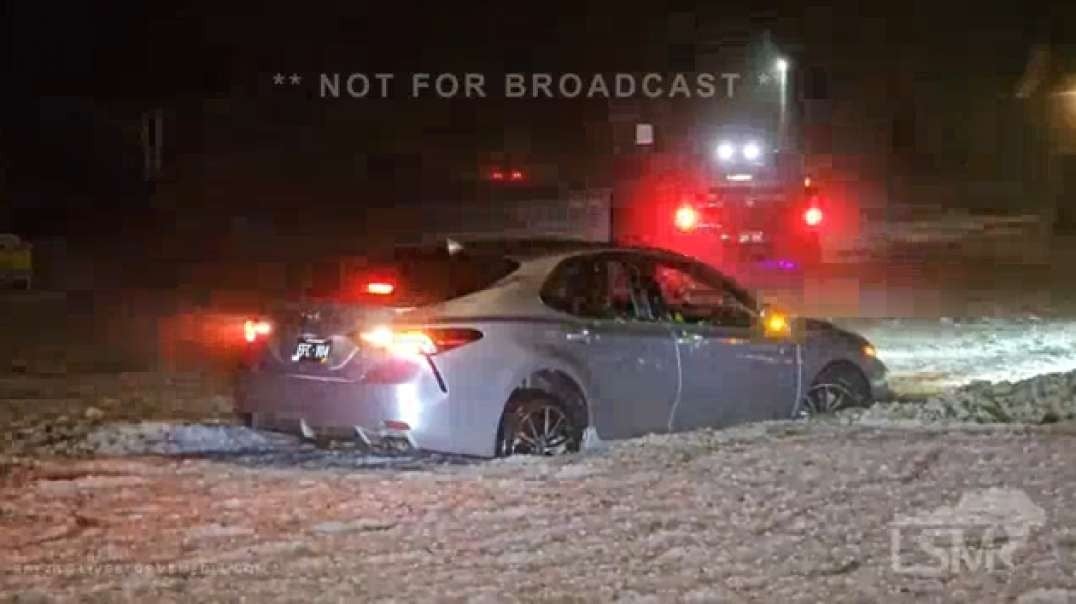 05-20-2024 Yuma, Colorado - Extreme Hail - Car Windows Destroyed - Cars Stuck In Hail Drifts.mp4