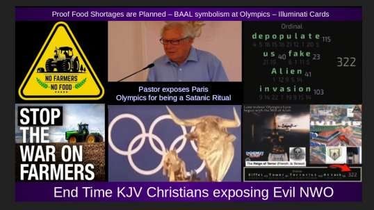 Proof Food Shortages are Planned – BAAL symbolism at Olympics – Illuminati Cards