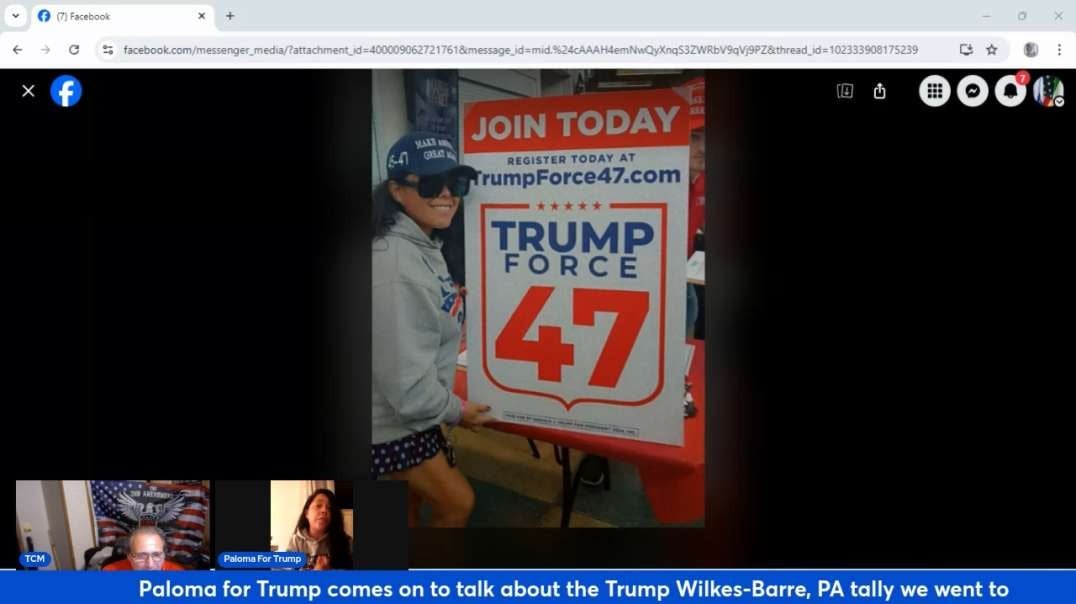 Paloma for Trump comes on to talk about the Trump Wilkes-Barre PA tally we went to.mp4