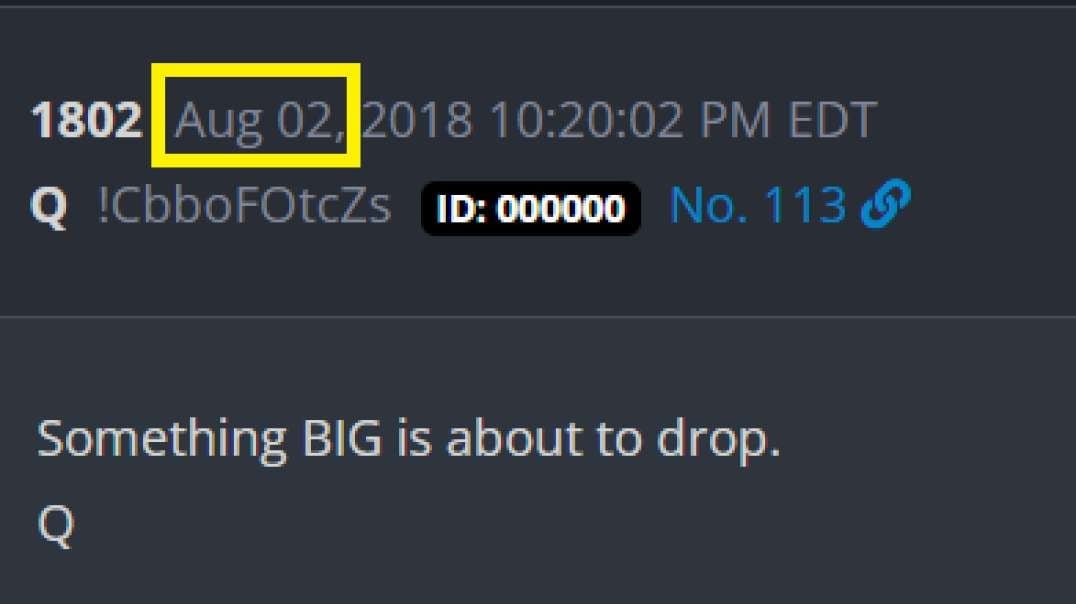 8/2/2024 - Something BIG is about to drop! Is it the markets?  An announcement that changes the world?