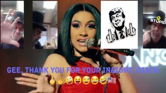 Cardi B Now Will Not Vote Biden.  🖕🖐🤪😝😅😂🤣🇺🇸