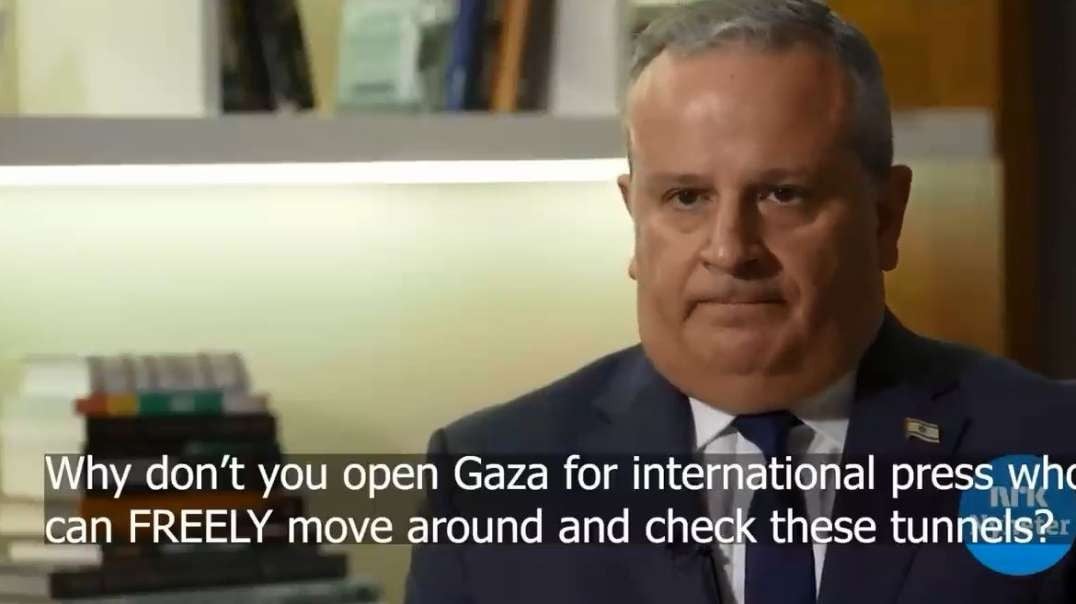 Norway Journalist Asking Israel Officials Important Tough Questions.mp4