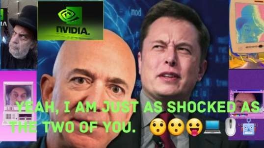 NVIDIA Beats Bezos And Musk At AI Race.  😯😮😛💻🖱🤖