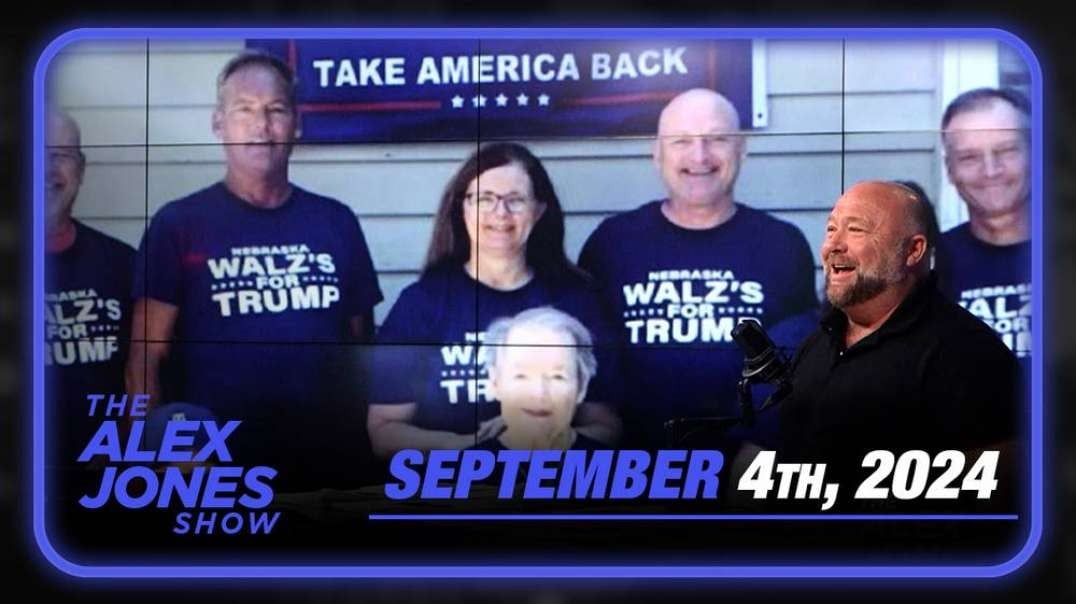 Alex Jones Interviews OpenAI’s ChatGPT On Election 2024! Plus, Tim Walz’s Entire Family Has Endorsed President Trump And Warns World Walz Is A Conman And Dangerous! — FULL SHOW 9/4/24