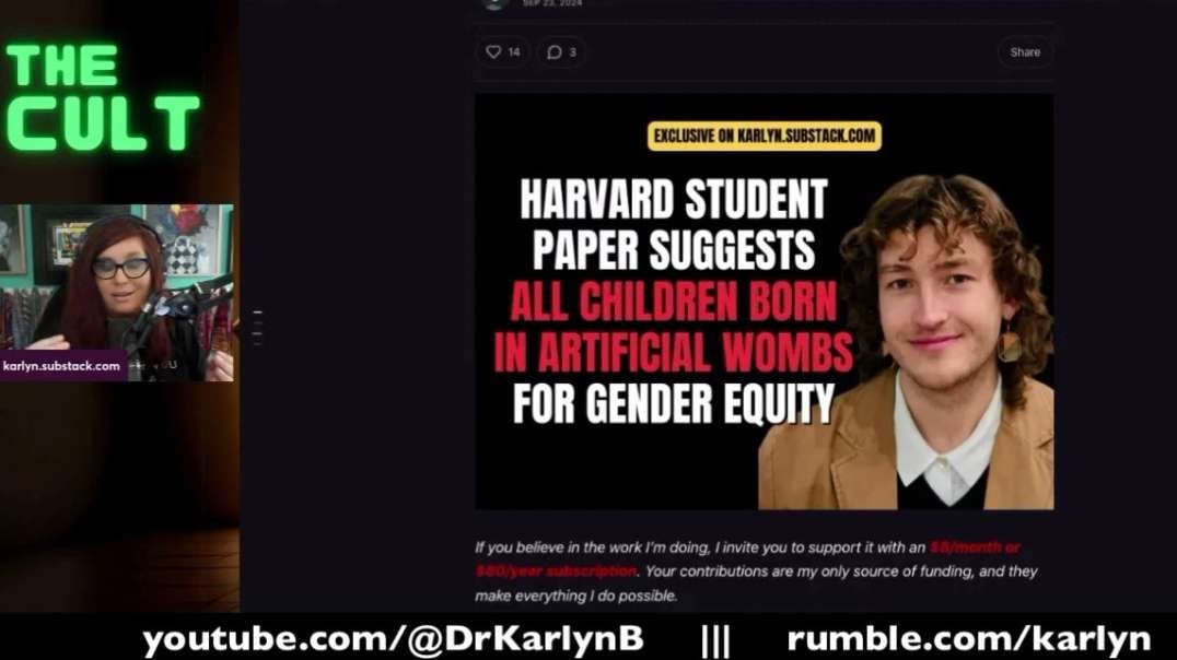 Its not a conspiracy - leftists want all children born outside the womb for gender equity.mp4