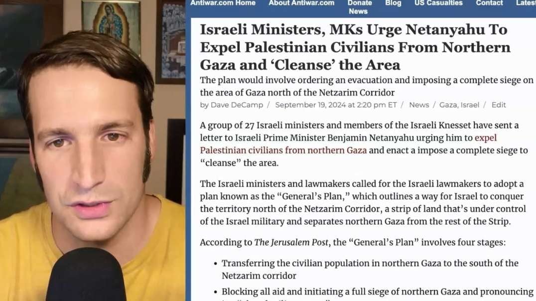 North Gaza Ethnic Cleansing Order Given Sept 20th Antiwar News With Dave DeCamp.mp4