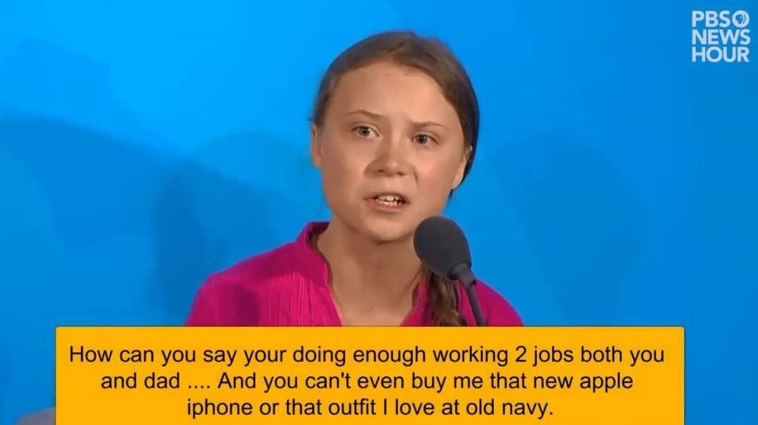 5yrs ago Greta Thunberg's full speech to Her Parents at UN Climate Action Summit.mp4