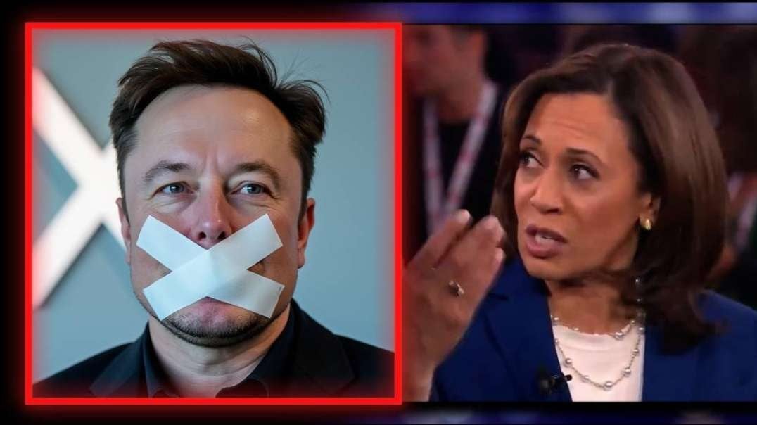 BREAKING VIDEO: Kamala Harris Announces Plan To Silence Free Speech On Elon Musk's X, "He Has Lost His Privileges & It Should Be Taken Down"