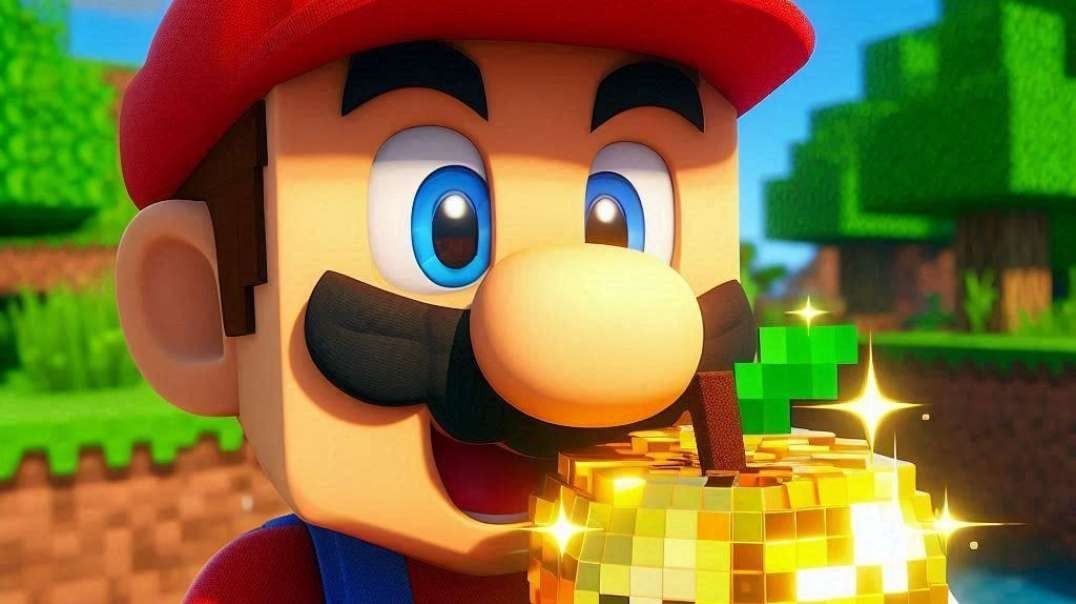 Minecraft Versus Mario