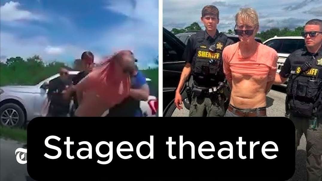 Trump Shooter Hoax Arrest all staged all theatre