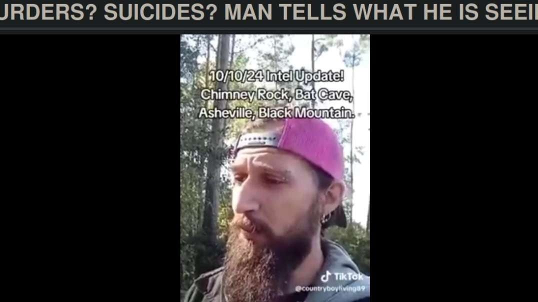 Murders? Suicides? Man tells what he is seeing in Asheville NC