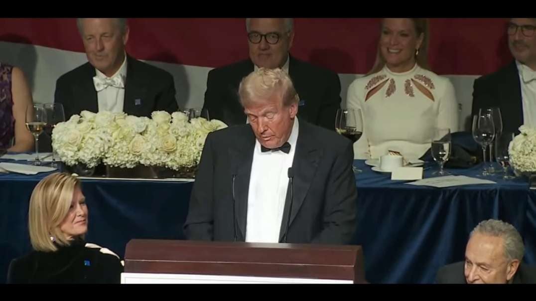 At the Al Smith Memorial Dinner in New York, former President and Republican presidential candidate Donald Trump took the stage as the featured speaker