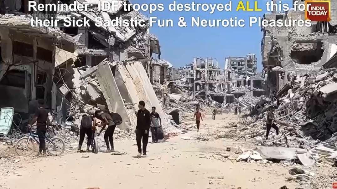 1yr ago Oct7th North Gaza Shujaiya Staggering Destruction From Sick Sadistic IDF Troops Having Fun.mp4