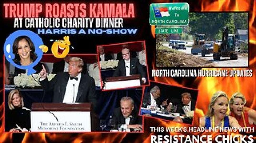 Trump Roasts Kamala At Charity Event - North Carolina Updates- This Week's Top News 10/18/24