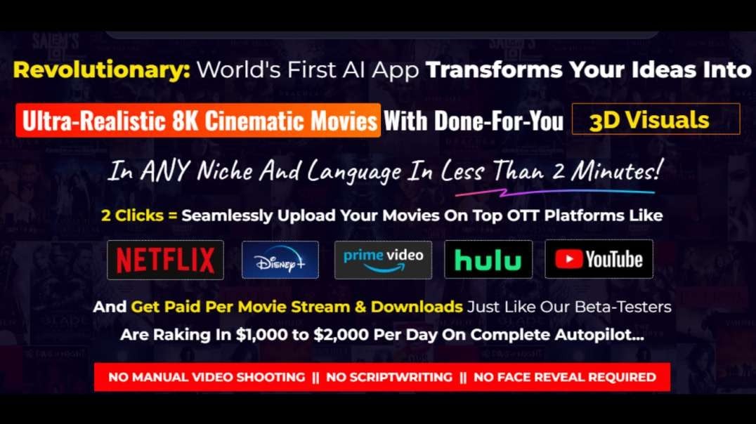 Creates Ultra-Realistic 8K Cinematic Movies With DFY Actors, Scripts, Dialogs, Video Songs & More - In Less Than 2 MINUTES. Full.mp4