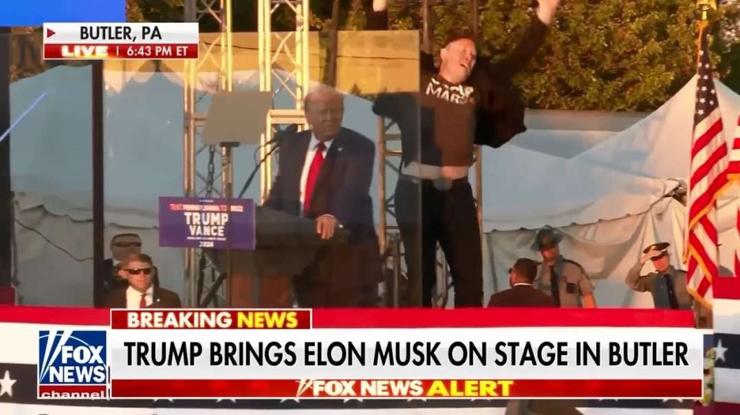 Elon Musk joins Trump Oct 5th onstage at Butler PA rally.mp4