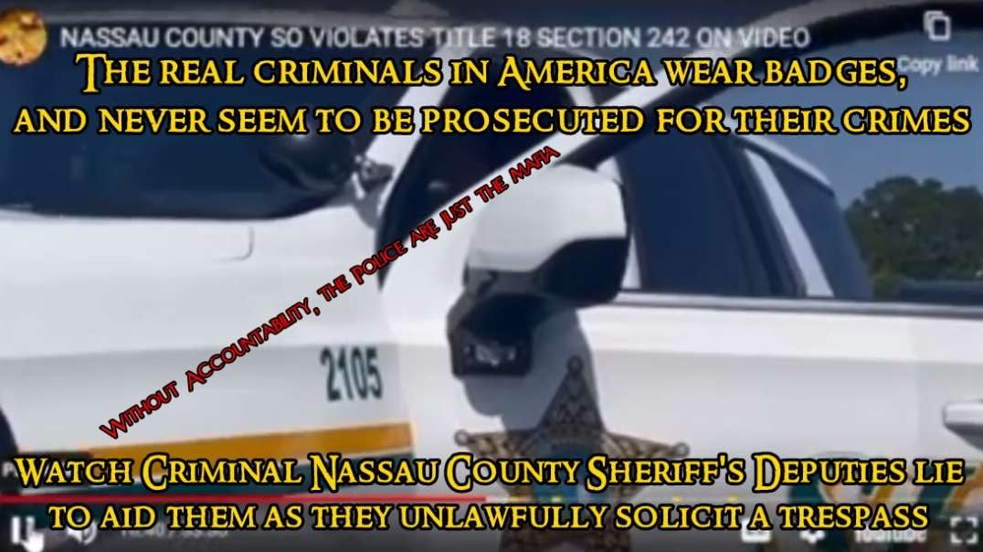 The Real Criminals in America Wear Badges - Conspiracy Against Rights - Here's the Deal