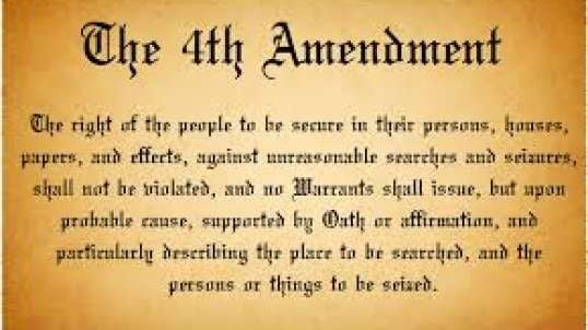 4th Amendment - Secure In Your Person, Houses & Personal Papers