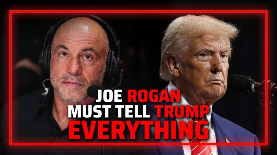 Joe Rogan MUST RAISE The Harris-Biden Plan For Martial Law When He Interviews Trump Friday