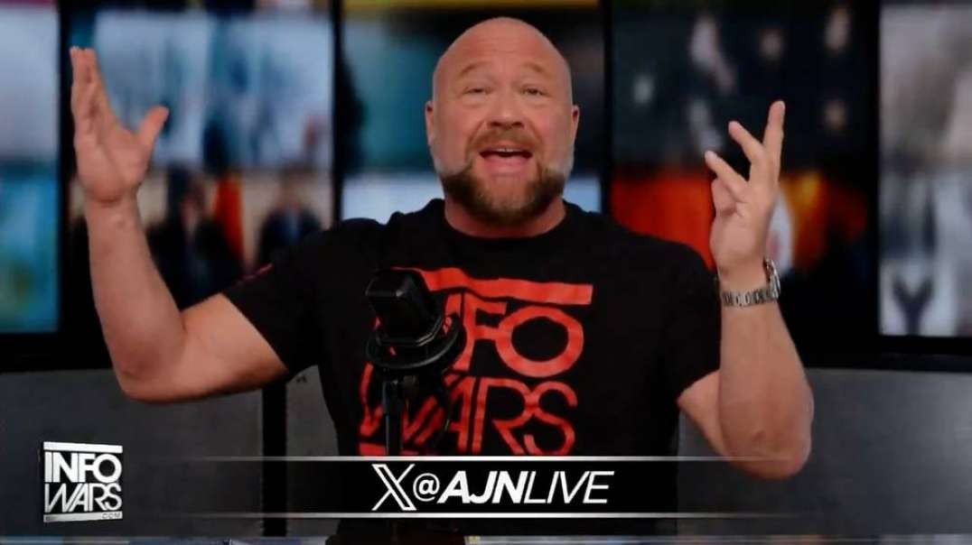 Feds Force Alex Jones Out Of Infowars' Studios— But He's Still Live At @AJNlive