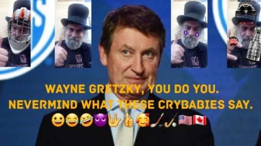 Wayne Gretzky Wearing MAGA Makes Meltdowns.  😀😂🤣😈🤟👍🥰🏒🏑🇺🇸🇨🇦