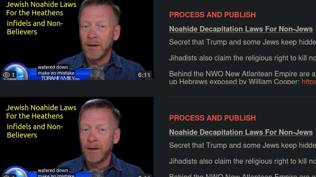 Masonic Trump is Already Pushing Decapitation Noahide Law Into America While Jihadists Sneak-in