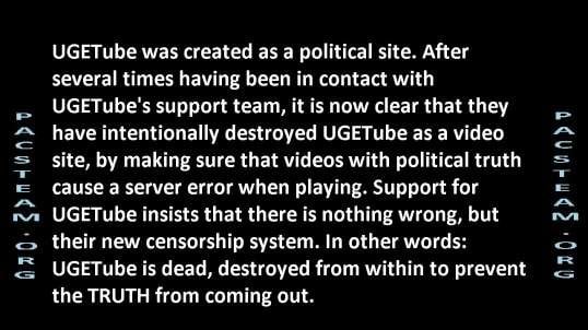 UGETube was created as a political site.