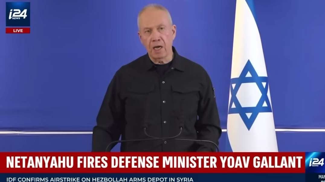 Yoav Gallant speaks out on his dismissal as Israeli defense minister 11-5-24.mp4