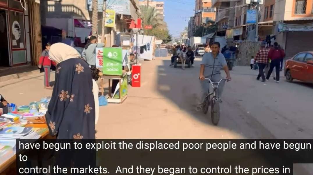 Gaza Deir al-Balah Busy Markets Shut Down Due to Unethical Sellers.mp4