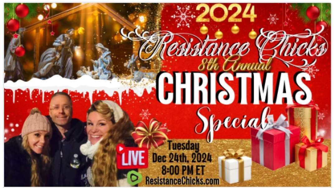 SUPER FUN! Resistance Chicks Annual Christmas Special 2024 w_ LIVE DRAWING