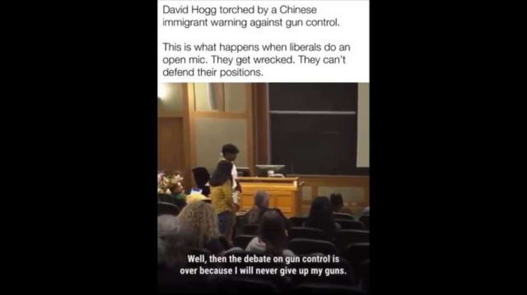 Chinese immigrant shuts down David Hogg