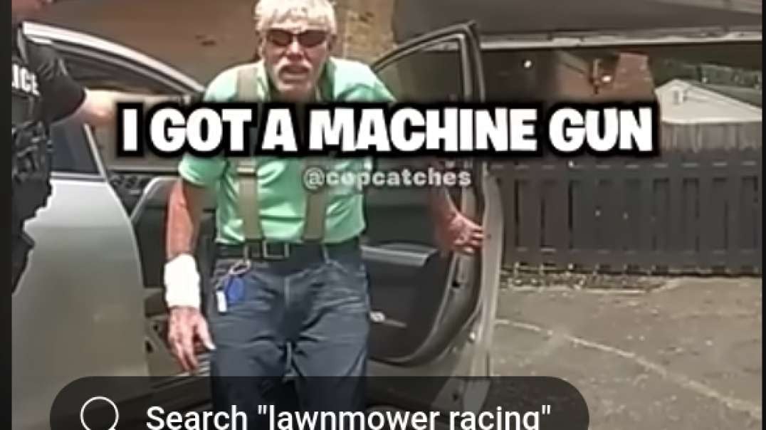 Lawnmower Man Responds To Police