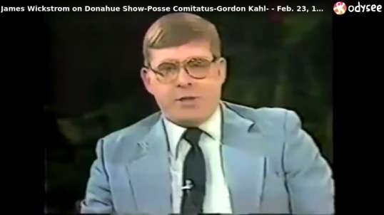 James Wickstrom on Donahue Show Posse Comitatus Gordon Kahl Feb. 23, 1984