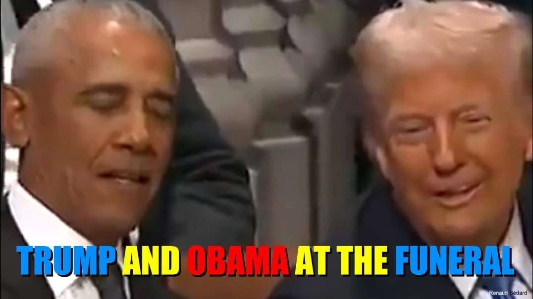 TRUMP AND OBAMA AT THE FUNERAL WITH LIP READING