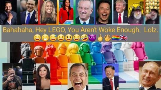 LEGO Not Woke Enough For London Museum.  😄😁😅😆😃😂🤣😈🖕🖐🏳️‍🌈🇬🇧