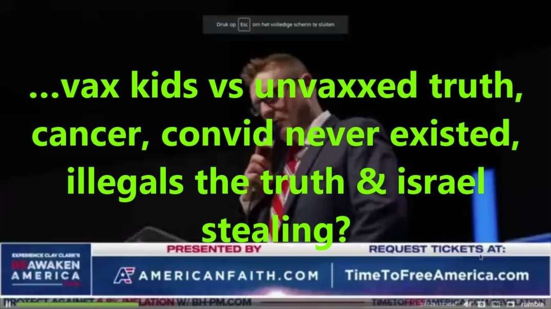 …vax kids vs unvaxxed truth, cancer, convid never existed, illegals the truth & Israel.mp4