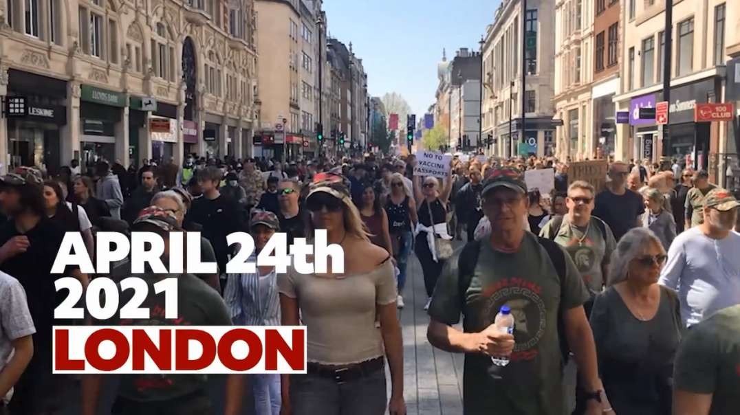4yrs ago April 24 2021 Timelapse Massive London Freedom Rally Protest +300k.mp4
