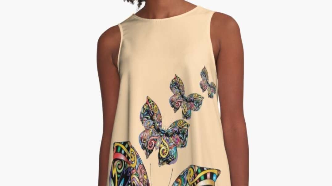 Colorful butterfly art