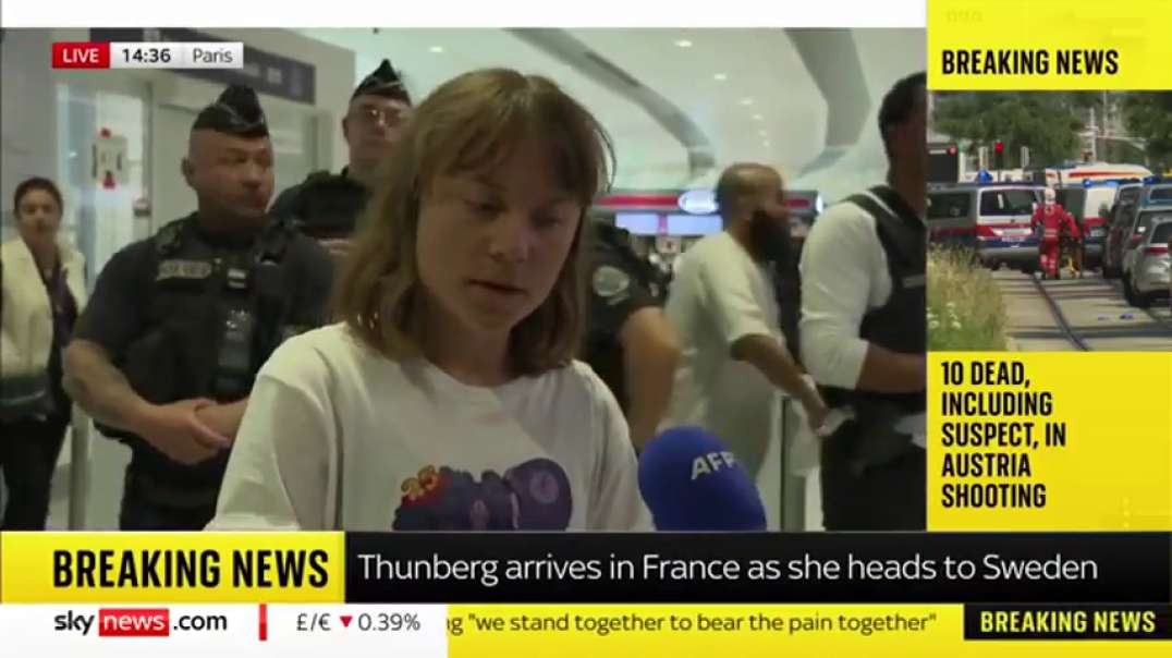 Actress Greta Thunberg after being deported from Israel speaks about the staged fake kidnapping