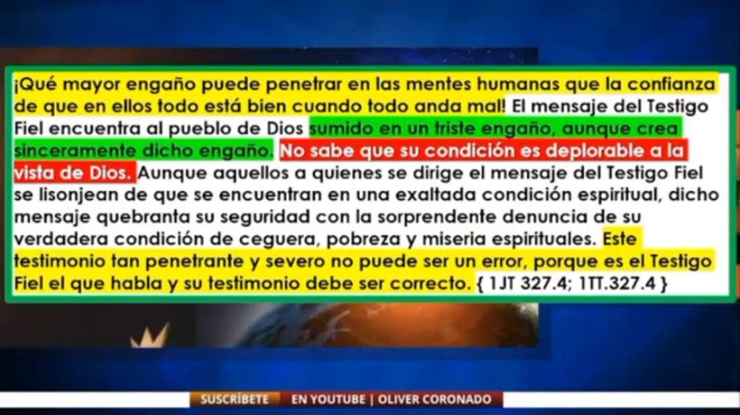 Tema - Hablemos del Juicio de Los Vivos - Parte 9 - Mensajes tibios, errores del hno Oliver Coronado