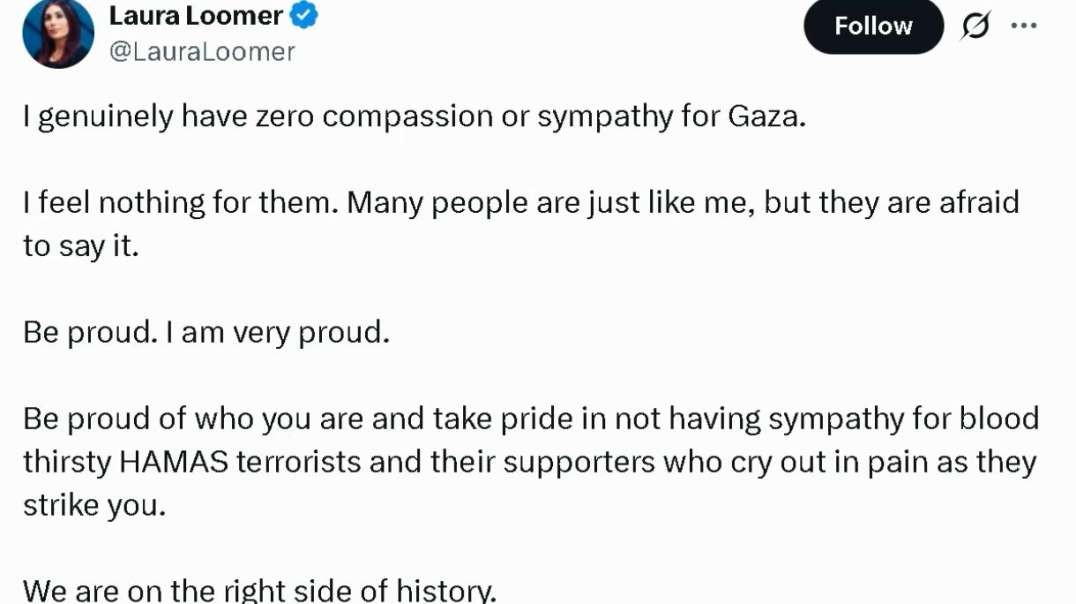 Zionists Laura Loomer & Misfit Patriot's Disturbed Unempathetic Deranged Heartless X/Twitter Posts