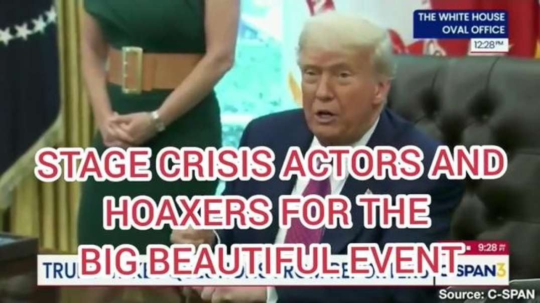 TRUMP'S LA RIOTS - STAGE CRISIS ACTORS HOAXERS AT THE BIG BEAUTIFUL EVENTS