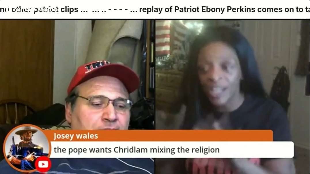 replay of Patriot Ebony Perkins comes on to talk about her walkaway, and this 2020 election, and other patriot clips