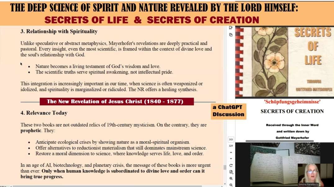 The Deep Science of Spirit and Nature revealed by the Lord: SECRETS OF LIFE  & SECRETS OF CREATION