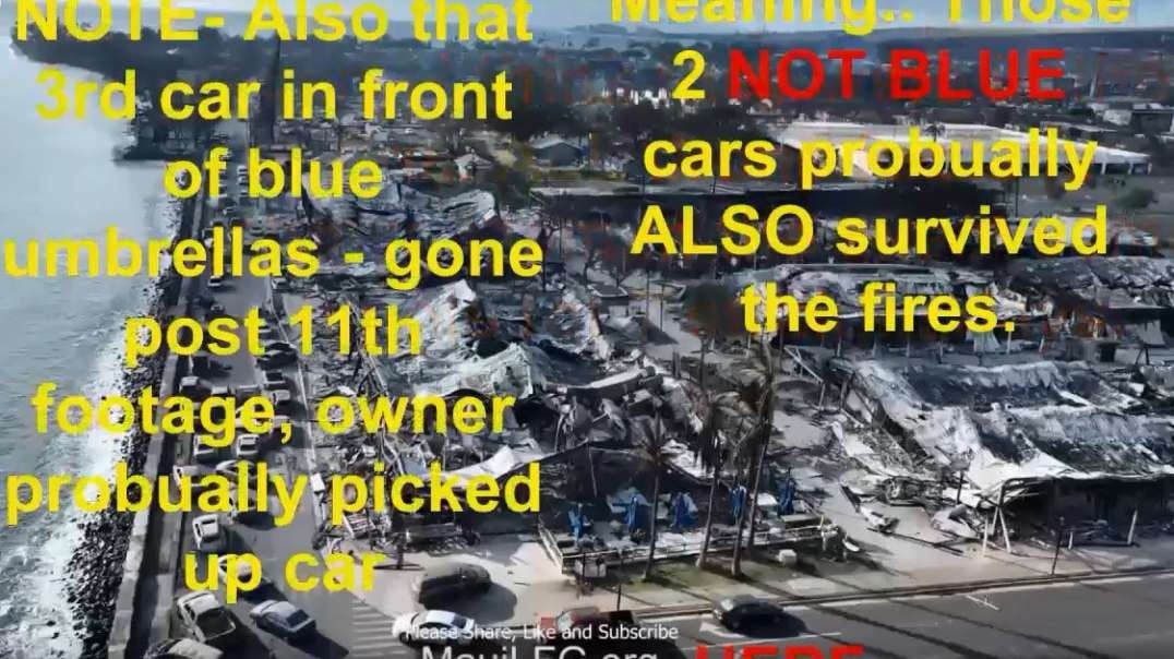 2yr anniv Lahaina Fires BLUE BLUE BLUE Psyop LIE Trick Deception - Dead Bodies In Water LIE - Front Street Cars Deaths LIE.mp4