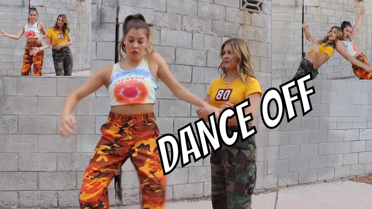 dance battle. twin dance off