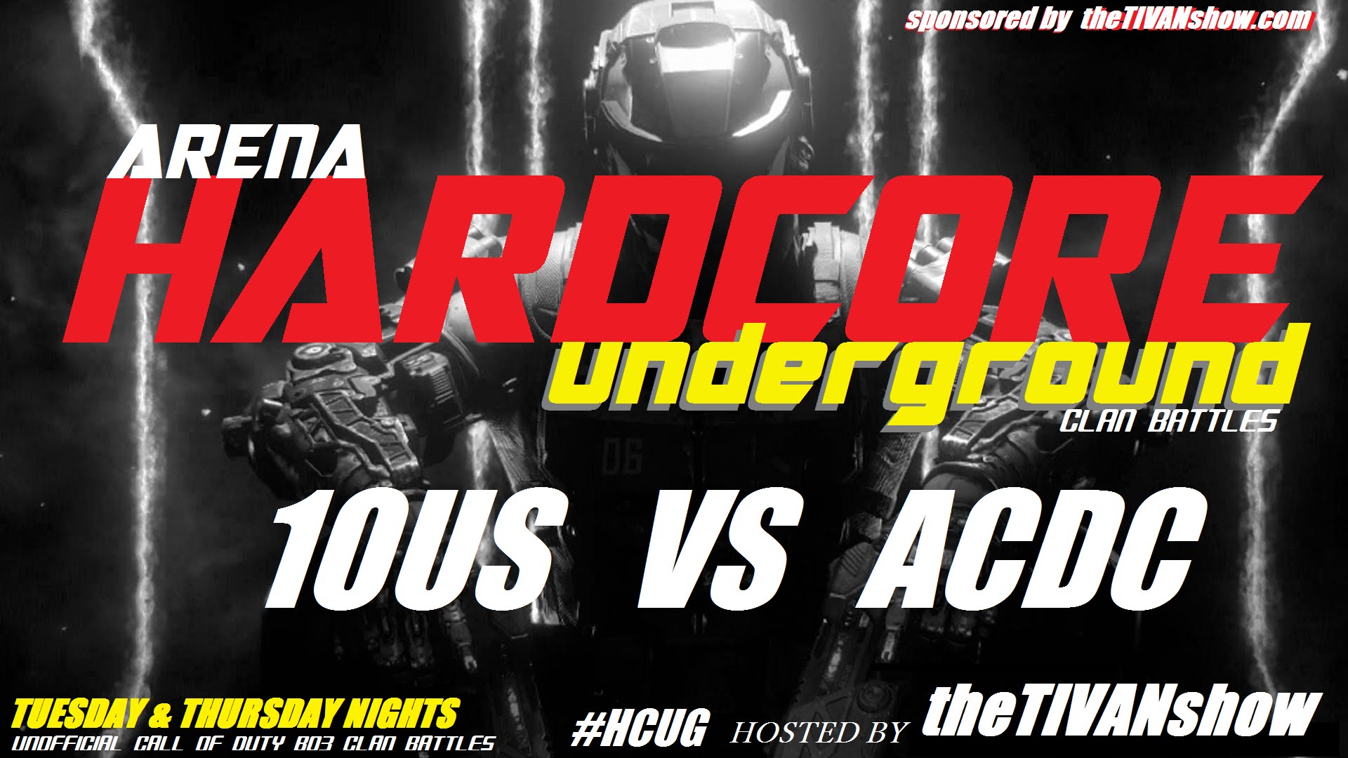 CALL OF DUTY BO3 ARENA HARDCORE UNDERGROUND CLAN BATTLE 1OUS vs ACDC